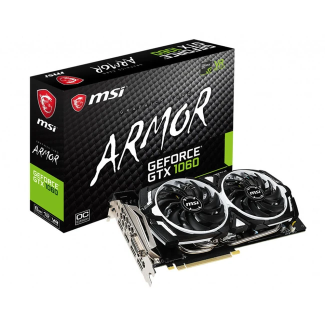 Видеокарта MSI ARMOR 6GD5X GTX1060ARMOR6GD5XOC (6 ГБ)