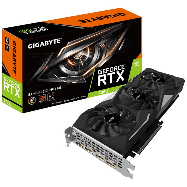 Видеокарта Gigabyte GeForce RTX 2060 GAMING OC PRO V2 GV-N2060GAMO_PRO-6GDV2 (6 ГБ)