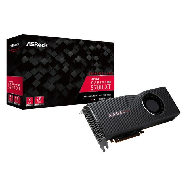 Видеокарта ASRock Radeon RX 5700 XT 8G RADEONRX5700XT8G 8 ГБ