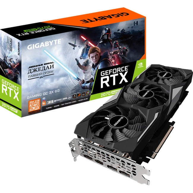 Видеокарта Gigabyte GeForce RTX 2070 SUPER GAMING OC Star Wars GVN207SGAMOC-8GDSTAR (8 ГБ)