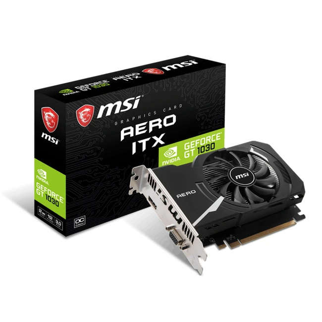 Видеокарта MSI GeForce GT 1030 AERO ITX 2GD4 OC V1 1030AEROITX2GD4OCV1 2 ГБ