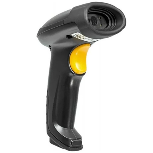 Сканер штрихкода Newland 2D CMOS Handheld Reader EGAIS compliant with 3 mtr HR2081RU-SF (Ручной проводной, 2D, USB, Черный-Желтый, С подставкой)