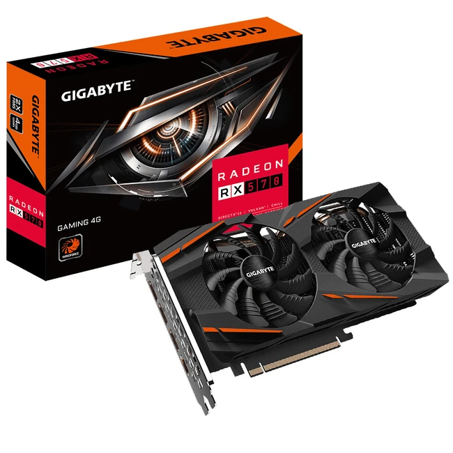 Видеокарта Gigabyte Radeon RX 570 GAMING 4G (rev. 2.0) GV-RX570GAMING-4GD V2.0 (4 ГБ)