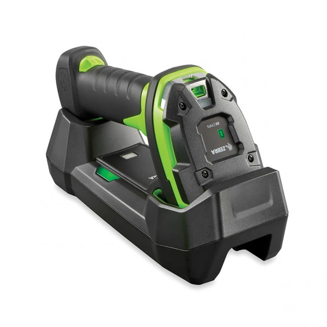 Сканер штрихкода Zebra DS3678ER DS3678-ER3U4602FVW (Ручной беспроводной, 2D, USB, Bluetooth, Черно-зеленый, С подставкой)