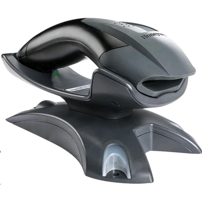 Сканер штрихкода Honeywell 1202G-2USB-5 Ручной беспроводной, 1D, USB, Черный, С подставкой