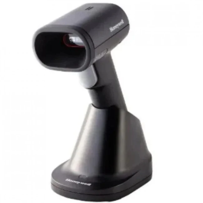 Сканер штрихкода Honeywell HH492-R1-1USB-5 Ручной беспроводной, 2D, USB, Черный, С подставкой