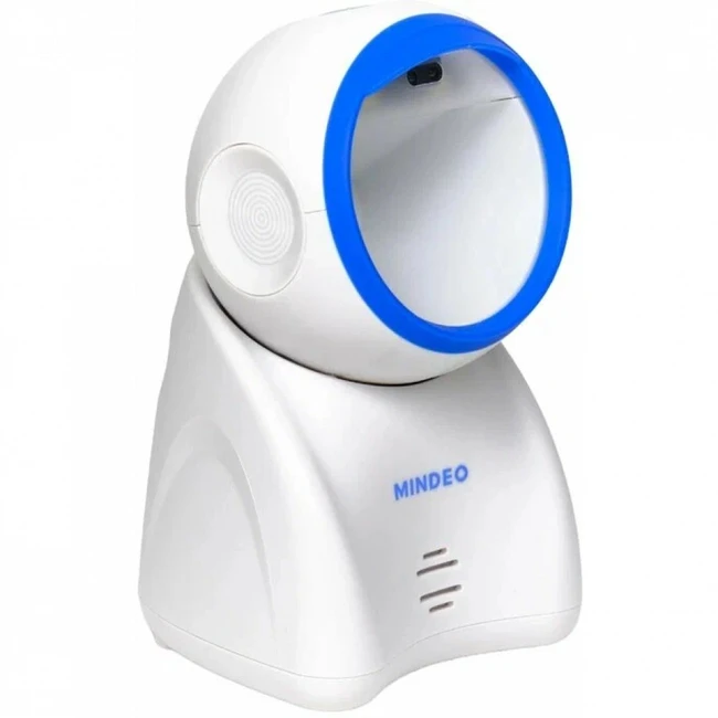 Сканер штрихкода Mindeo MP725AT WHITE MP725AT_WHITE (Стационарный, 1D/2D, USB, Com (RS232), Белый, С подставкой)