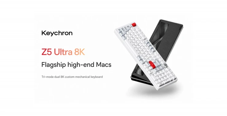 Keychron Z5 Ultra 8K - алюминиевая клавиатура с частотой опроса 8000 Гц
