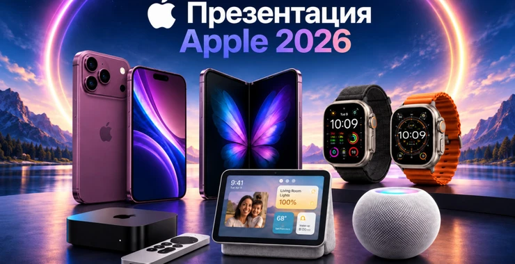 Презентация Apple 2026: iPhone 18 Pro, Pro Max, складной iPhone, Apple Watch и AirPods.