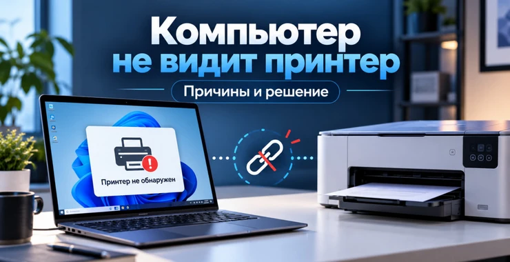 Компьютер не видит принтер: подключение по USB и сети, причины и решение