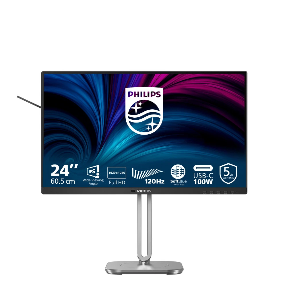 Монитор Philips 24B2U4301 23.8 ", IPS, Full HD 1920x1080 (16:9), 120 Гц