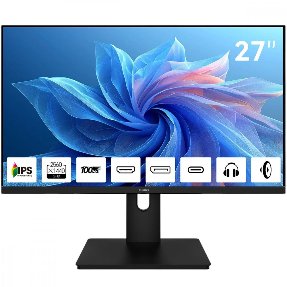 Монитор Aiwa MQ272A 27 ", IPS, Quad HD 2560x1440 (16:9), 100 Гц