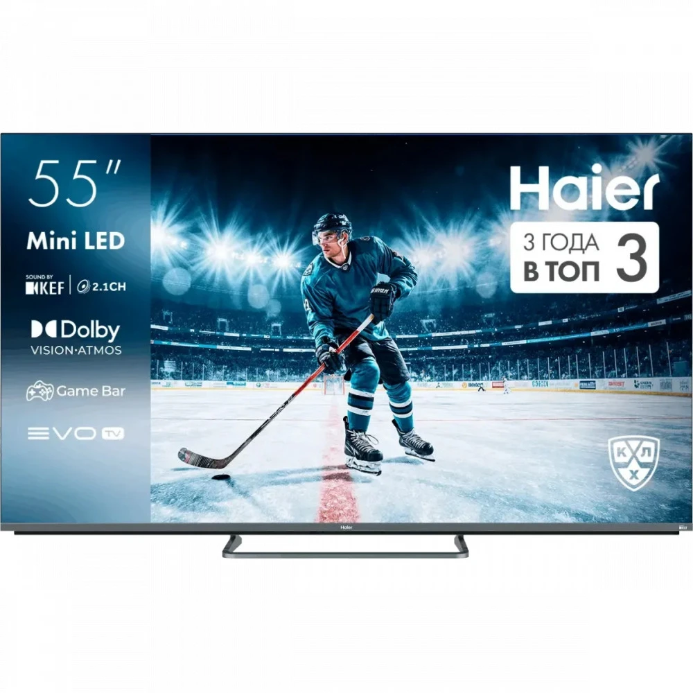 Телевизор Haier DH1ZH0D00RU 55 ", Smart TV, Серебро