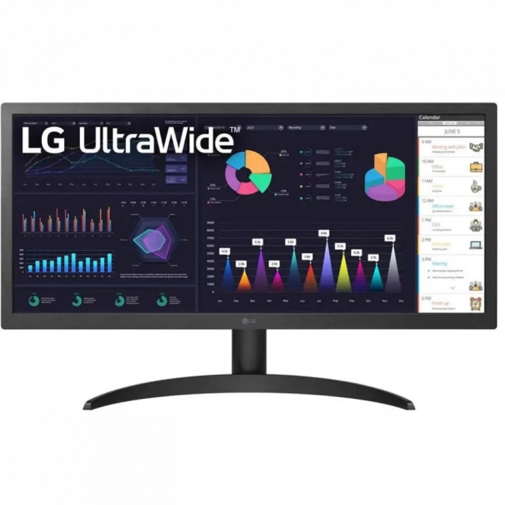 Монитор LG 26WQ500-B 25.7 ", IPS, Ultra-Wide Full HD 2560x1080 (21:9), 75 Гц