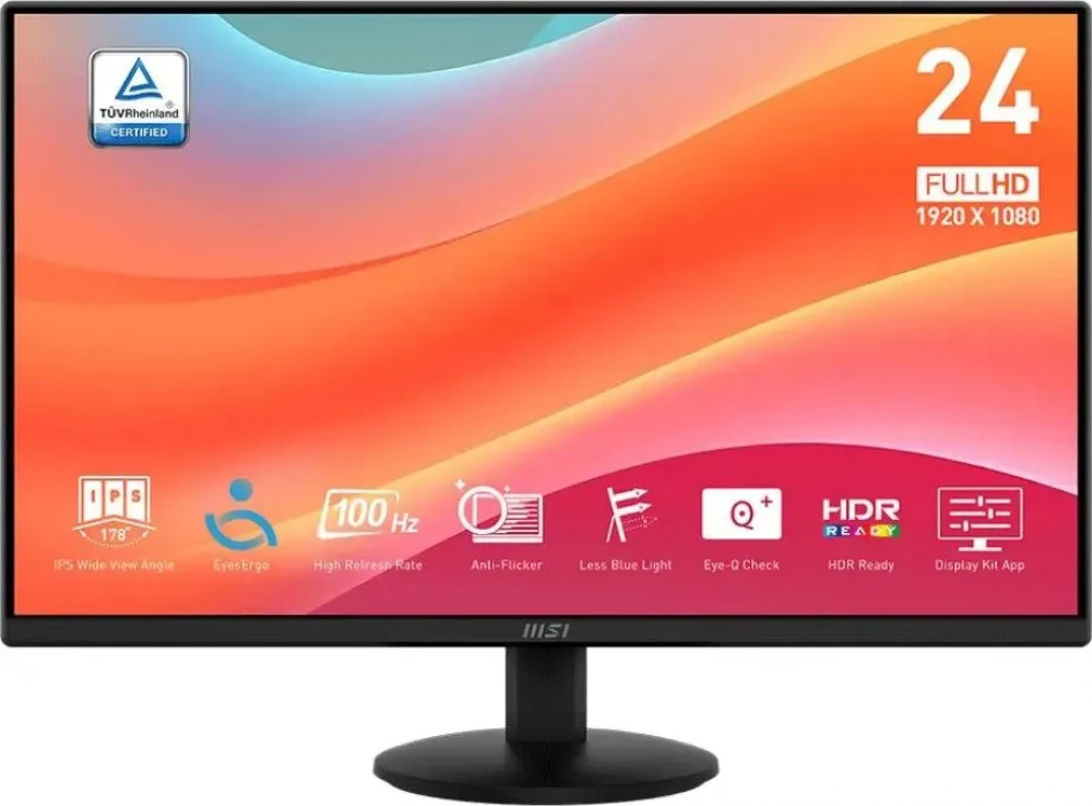 Монитор MSI Pro MP242L 9S6-3PD5CT-016 23.8 ", IPS, Full HD 1920x1080 (16:9), 100 Гц