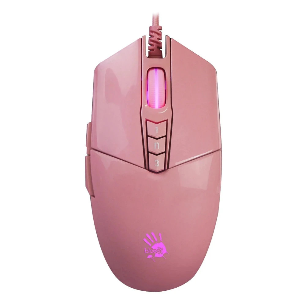 Мышь A4Tech P91S PINK ACTIVATED Игровые, Проводная