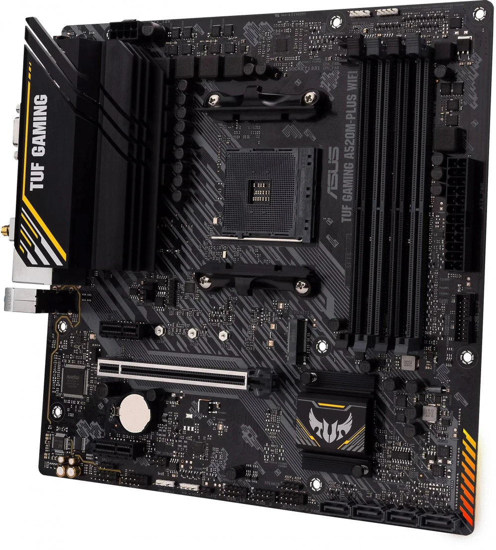 Материнская плата Asus TUF GAMING A520M-PLUS WIFI Micro-ATX, AMD AM4