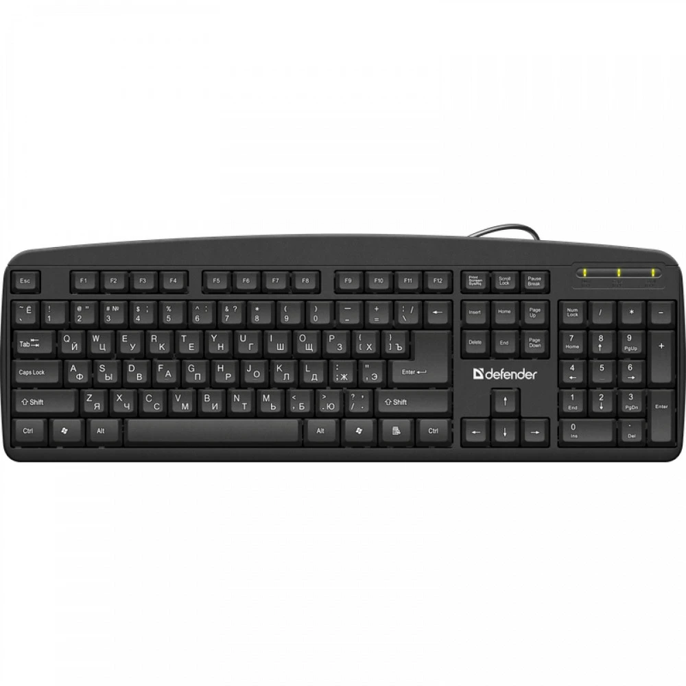 Клавиатура Defender Office HB-910 45910 Проводная, USB