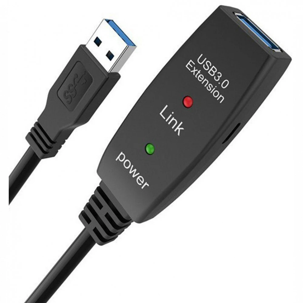 Кабель интерфейсный VCOM ACU827A-15M USB Type A (output) - USB Type A (input)