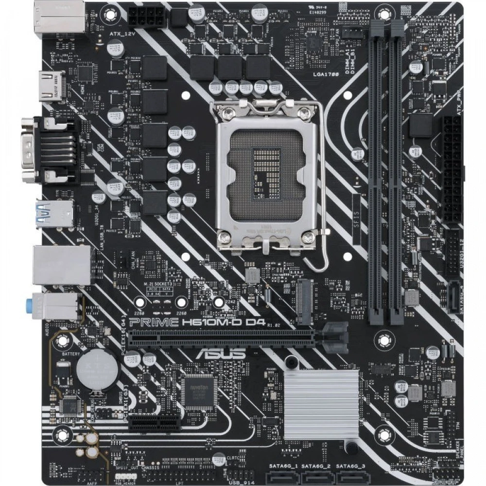 Материнская плата Asus PRIME H610M-D D4 Micro-ATX, LGA 1700
