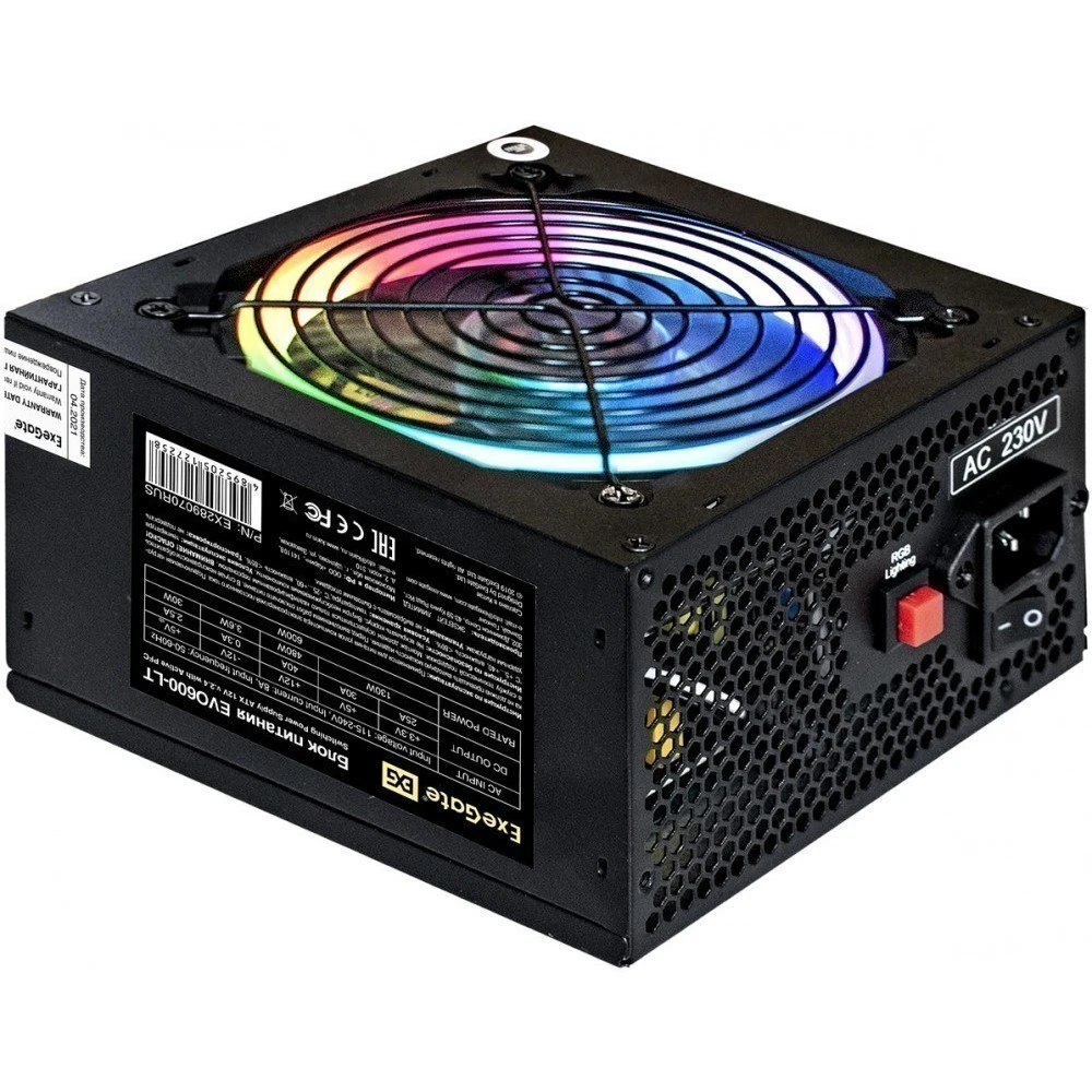 Блок питания ExeGate EVO800-LT EX289069RUS-S 800 Вт