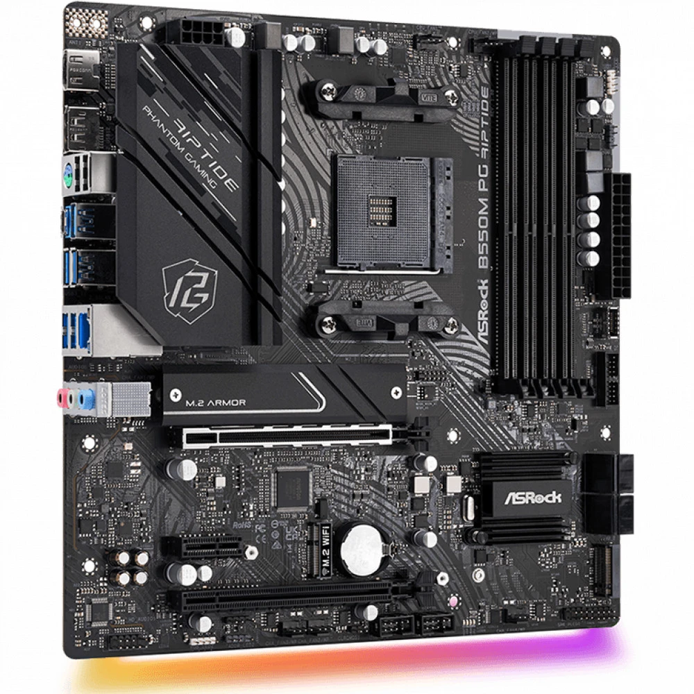 Материнская плата ASRock B550M PG RIPTIDE Micro-ATX, AMD AM4