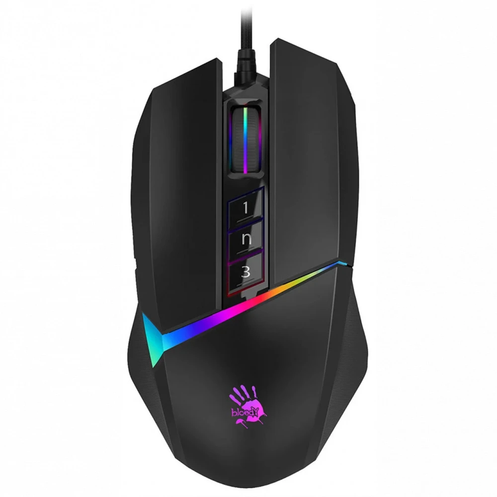 Мышь A4Tech W60 Max W60 MAX STONE BLACK Игровые, Проводная