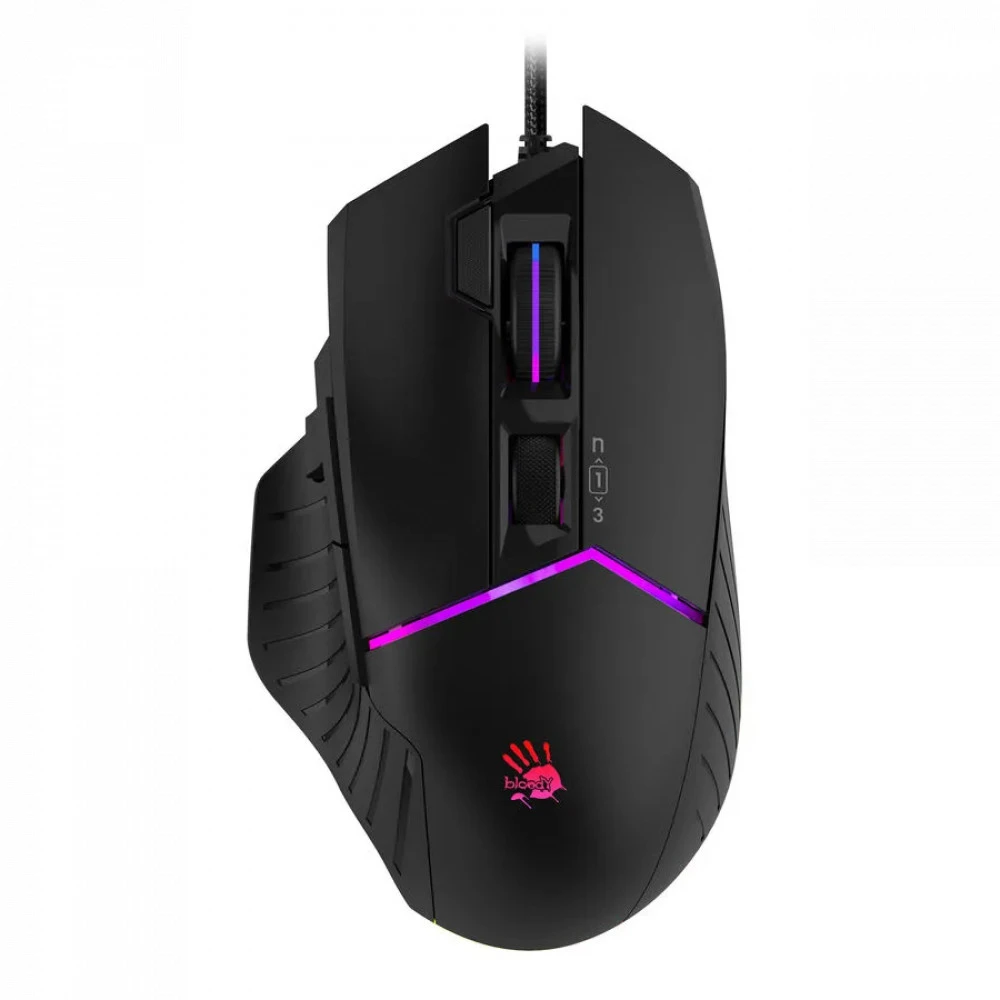 Мышь A4Tech W95 MAX STONE BLACK Игровые, Проводная