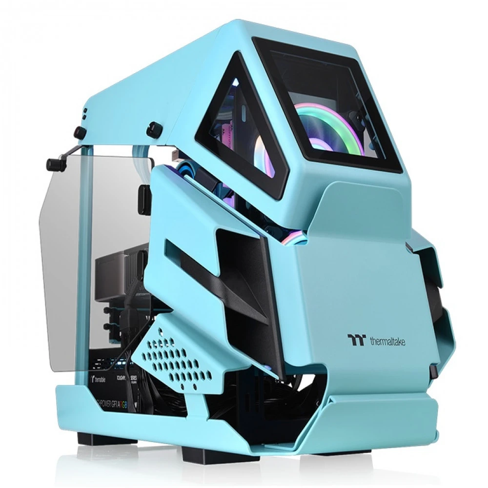 Корпус Thermaltake AH T200 Turquoise CA-1R4-00SBWN-00 Mini-Tower