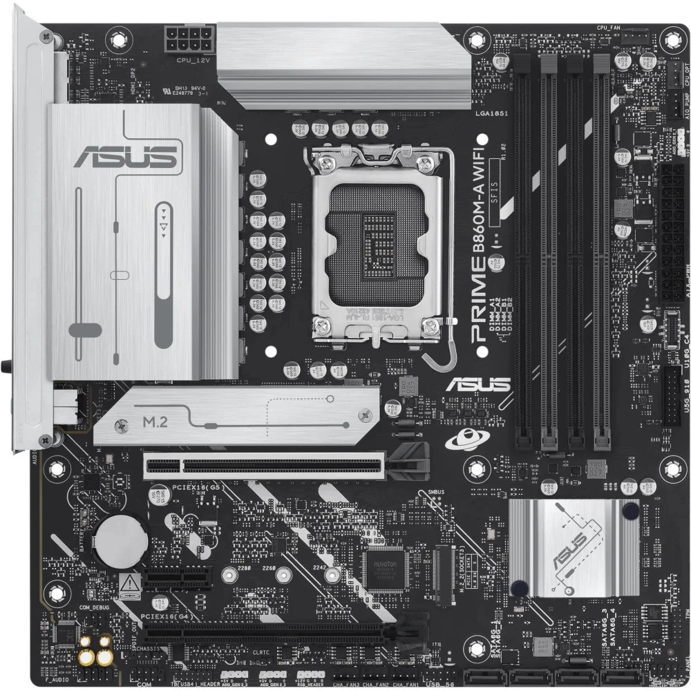 Материнская плата Asus PRIME B860M-A WIFI Micro-ATX, LGA 1851
