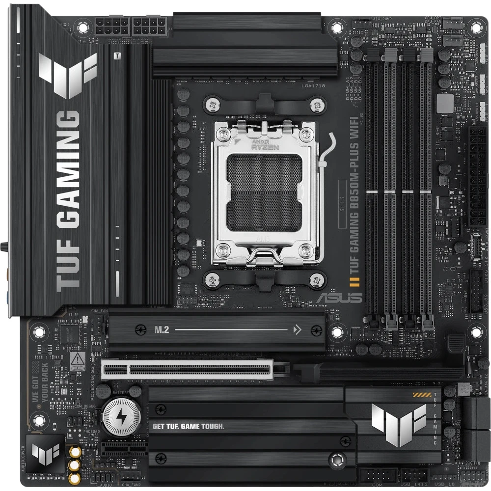Материнская плата Asus TUF GAMING B850M-PLUS WIFI7 90MB1MU0-M0EAY0 Micro-ATX, AMD AM5