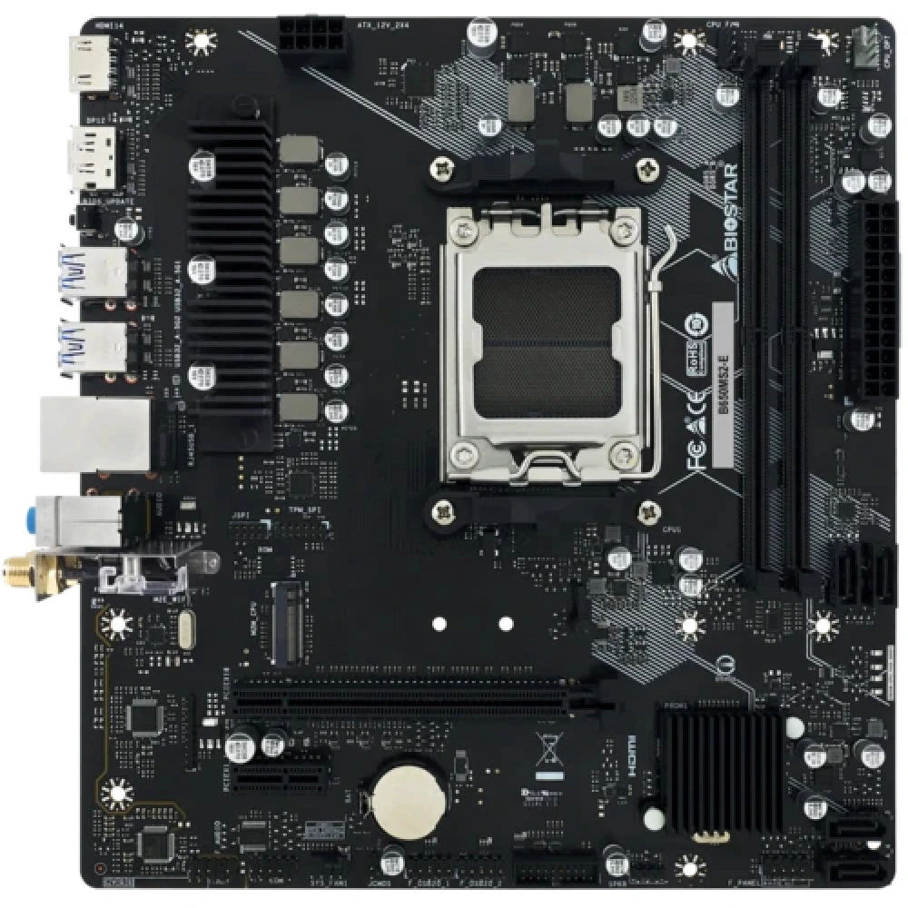 Материнская плата BIOSTAR B650MS2-E Micro-ATX, AMD AM5