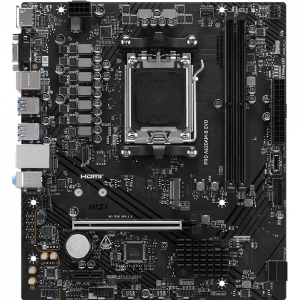 Материнская плата MSI PRO A620AM-B EVO Micro-ATX, AMD AM5