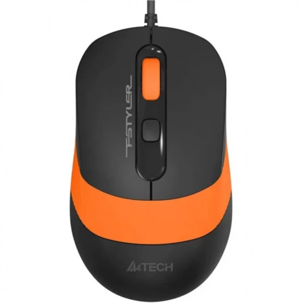 Мышь A4Tech FM10S USB ORANGE Бюджетные, Проводная