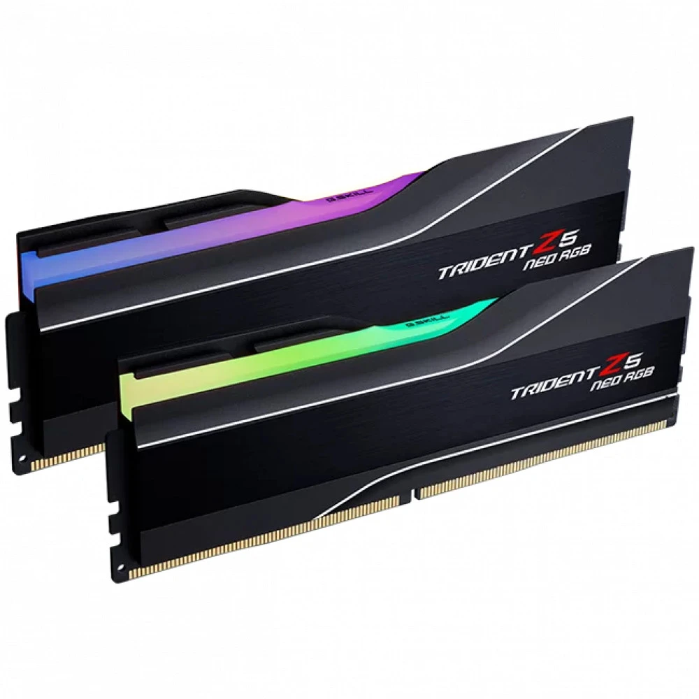 ОЗУ G.Skill Trident Z5 Neo RGB F5-6000J3238G32GX2-TZ5NR DIMM, DDR5, 64 Гб (2 х 32 Гб), 6000 МГц