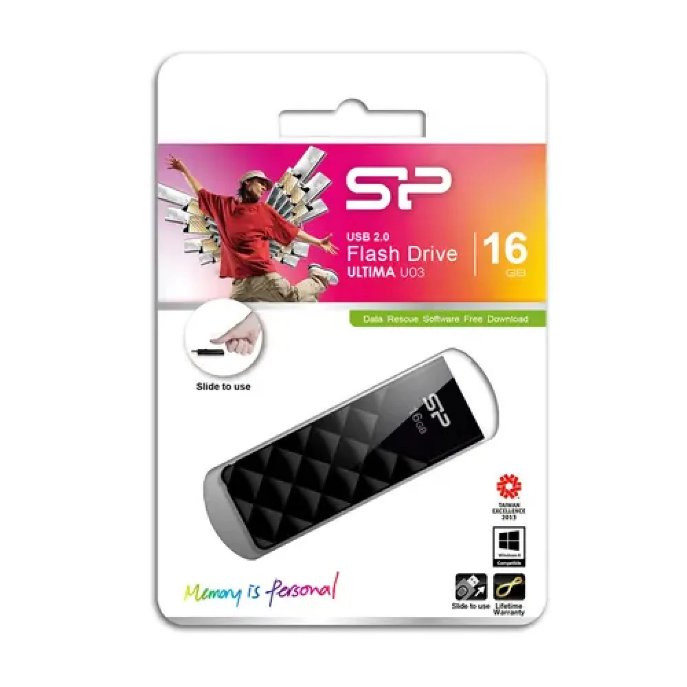 USB флешка (Flash) Silicon Power Ultima U03 [SP016GBUF2U03V1K] 16 ГБ