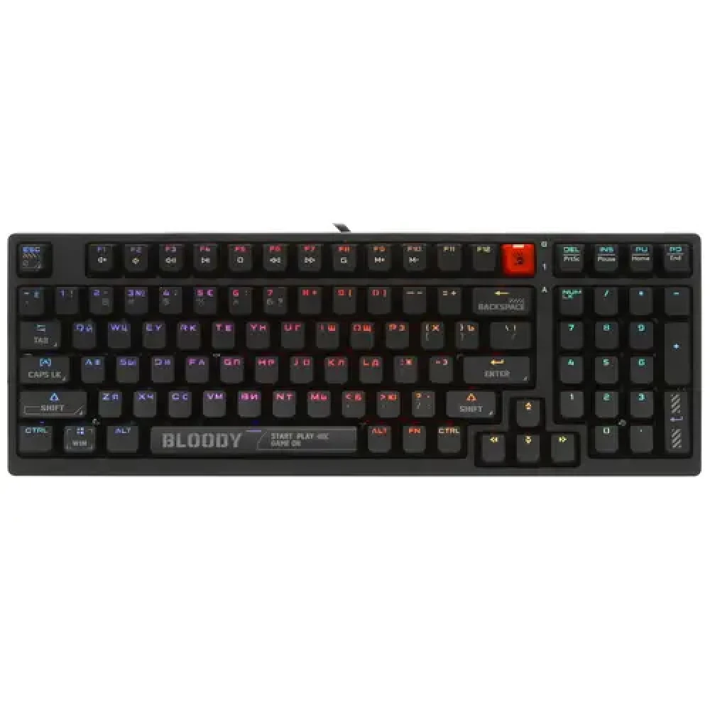 Клавиатура A4Tech S98 BLACK Проводная, USB