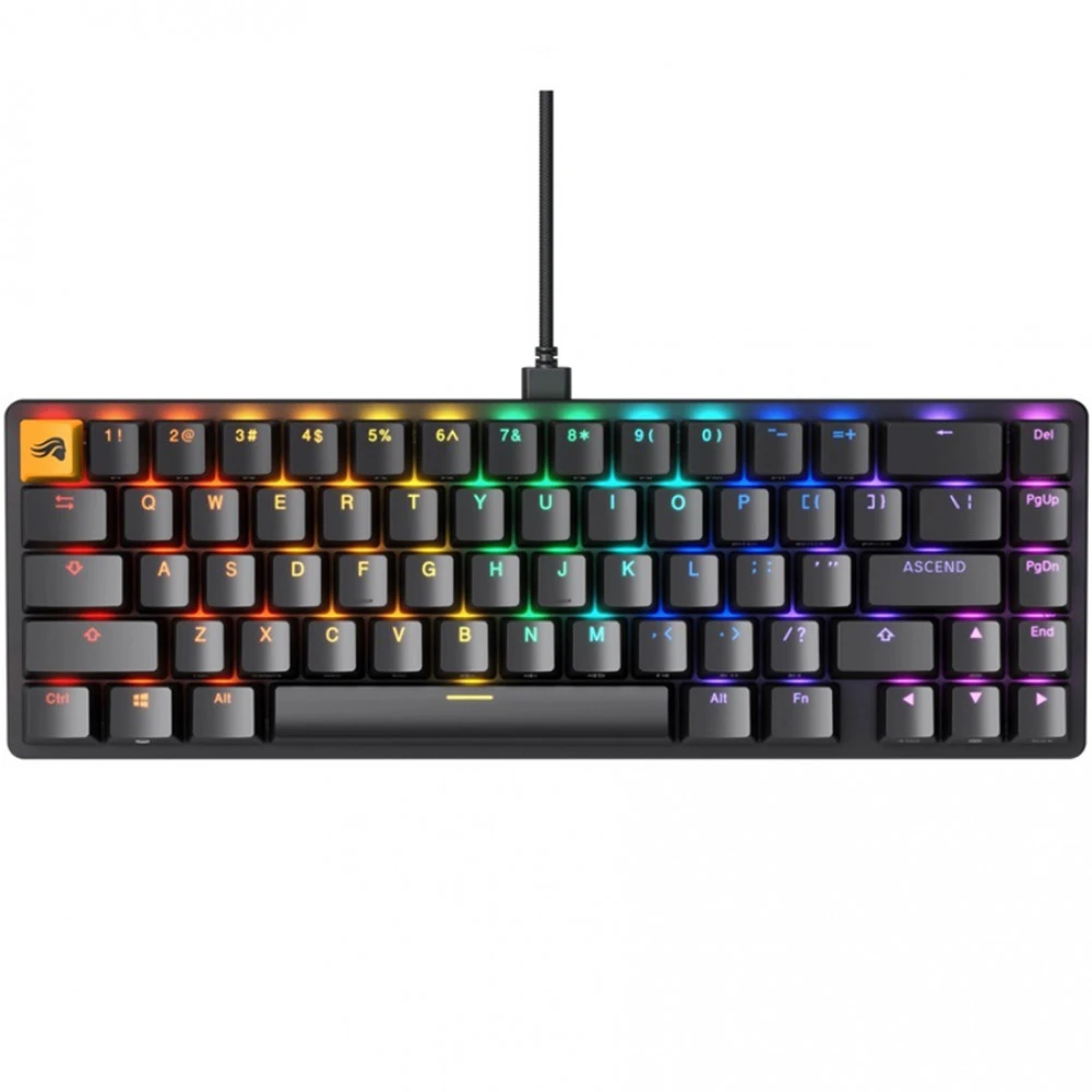 Клавиатура GLORIOUS GMMK2 Compact GLO-GMMK2-65-FOX-B Проводная, USB