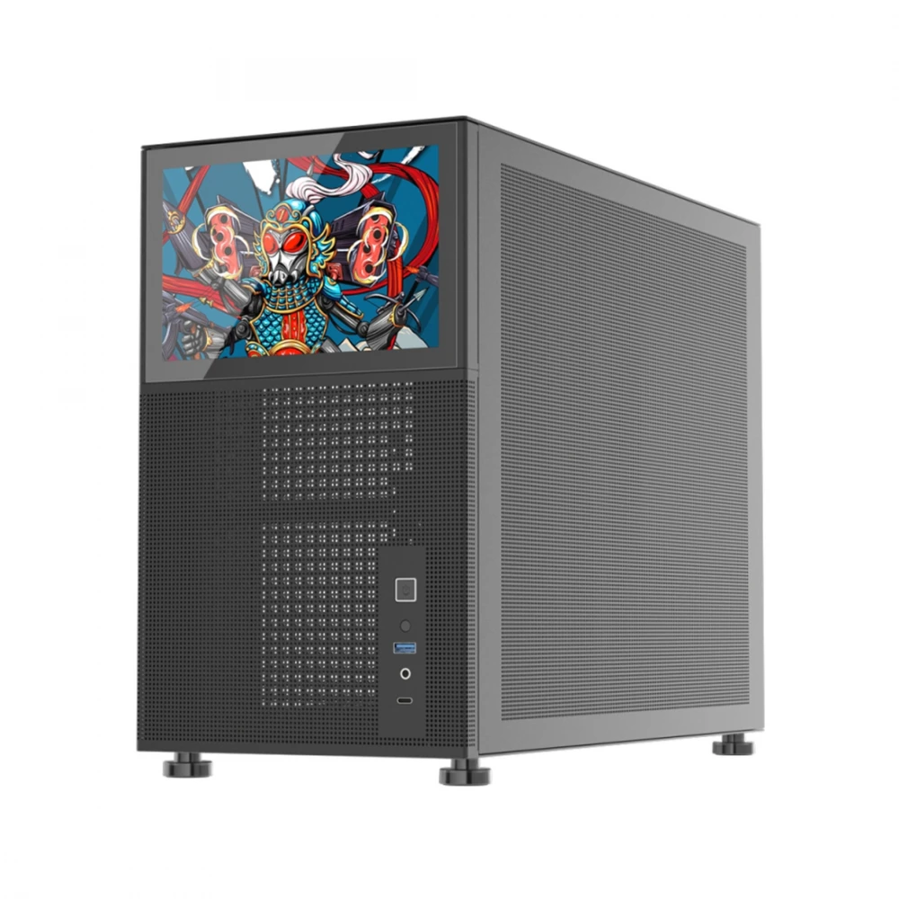 Корпус 1STPLAYER Mi6-EV-BK Mini-Tower