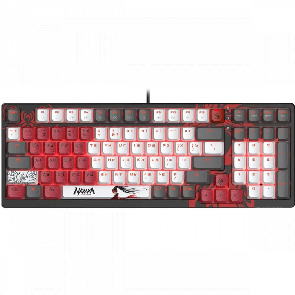 Клавиатура A4Tech Bloody S98 Naraka BLMS Plus S98 NARAKA BLMS RED PLUS Проводная, USB