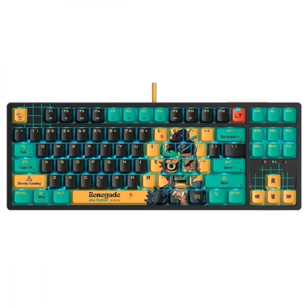 Клавиатура A4Tech AT87 Renegade Black Midnight Проводная, USB
