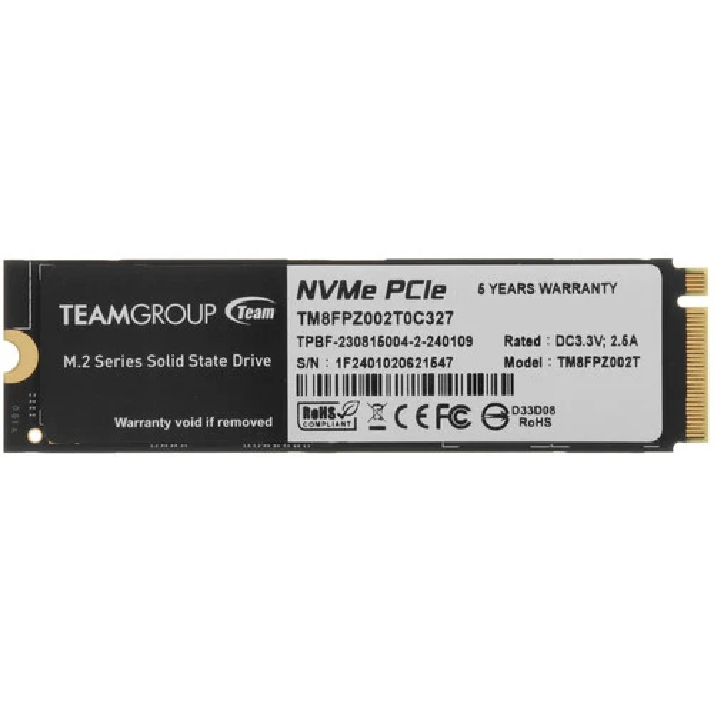 Жесткий диск Team Group T-FORCE CARDEA A440 TM8FPZ002T0C327 SSD (твердотельные), 2 ТБ, M.2, PCIe