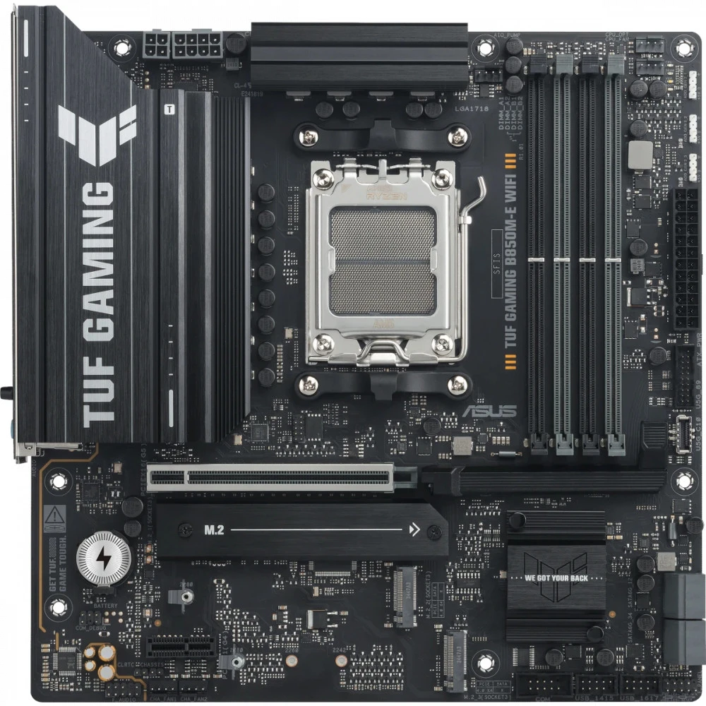 Материнская плата Asus TUF GAMING B850M-E WIFI 90MB1LS0-M0EAY0 Micro-ATX, AMD AM5