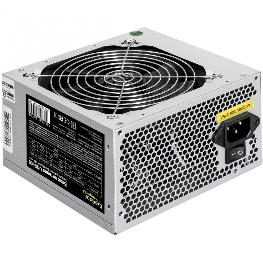 Блок питания ExeGate UNS600 ES261570RUS-PC 600 Вт
