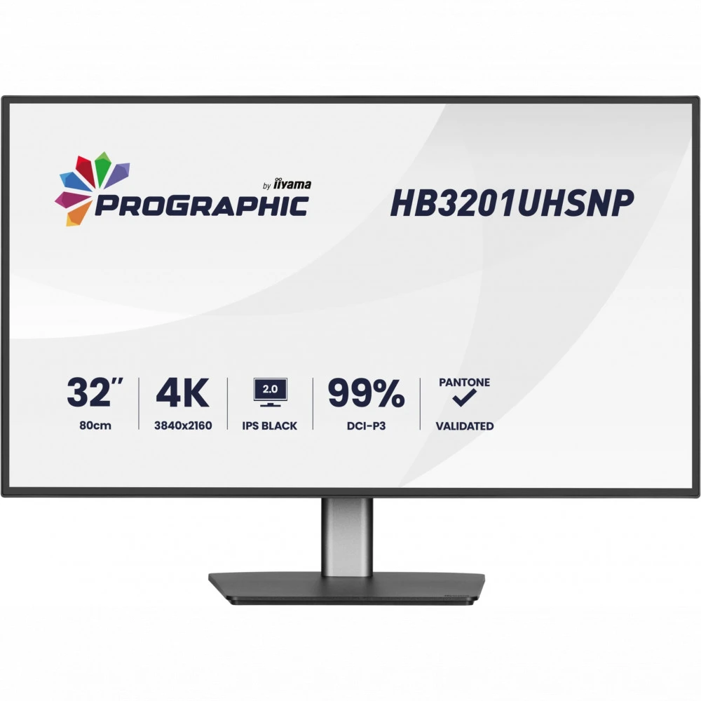Монитор IIYAMA ProGraphic HB3201UHSNP-B1 31.5 ", IPS, 4K UHD 3840x2160 (16:9), 60 Гц