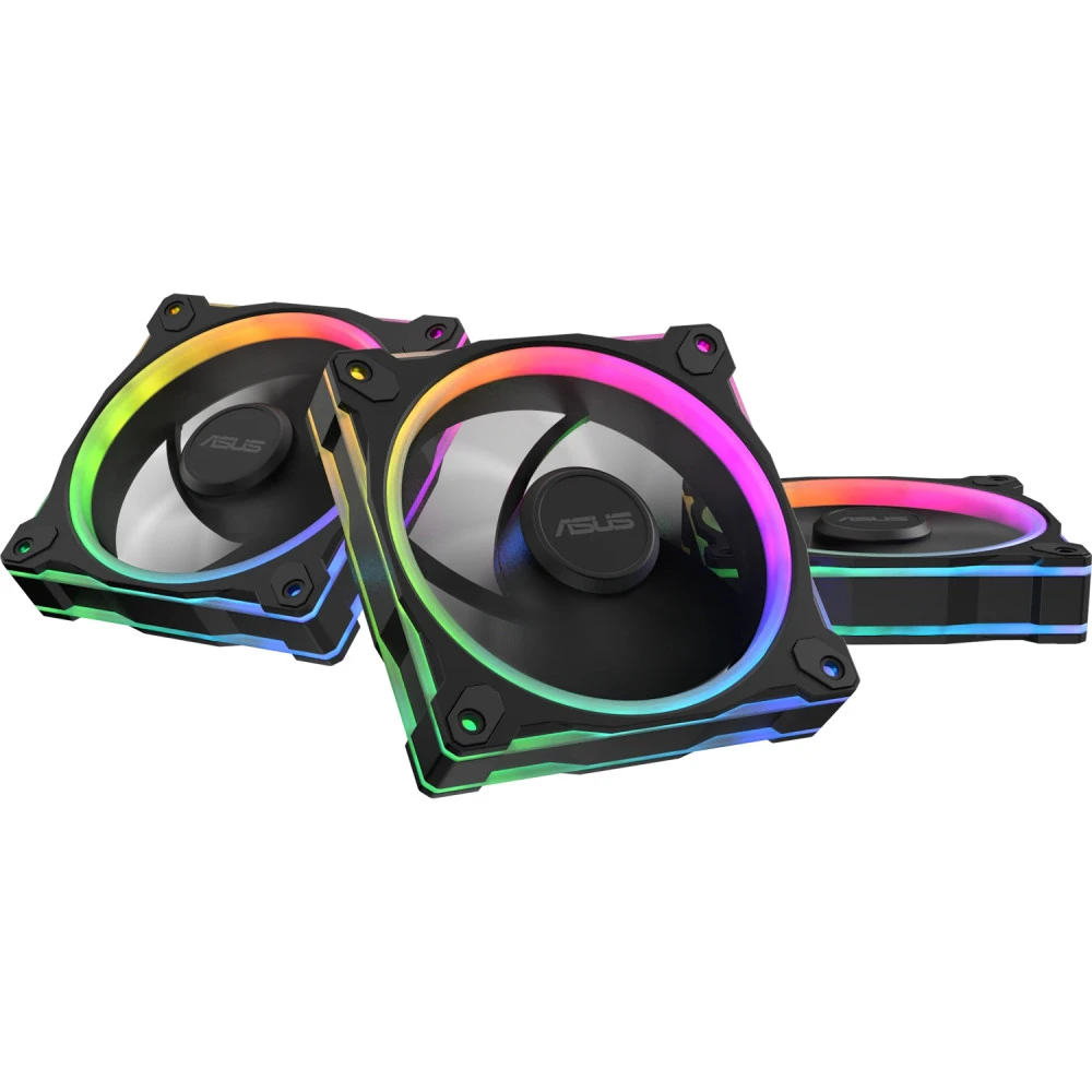 Система охлаждения Asus PRIME MR120 FAN ARGB REVERSE BLACK 3IN1 Для системного блока