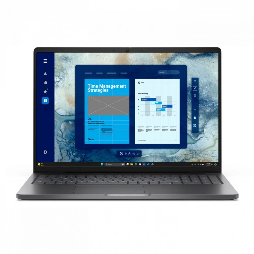 Ноутбук Dell Pro 16 PC16255 BTO604_PC16255_EMEA_210-BQPC 16 ", WUXGA 1920x1200 (16:10), AMD, Ryzen AI 7, 32 Гб, 512 ГБ, Radeon 840M Graphics, Windows 11 Pro