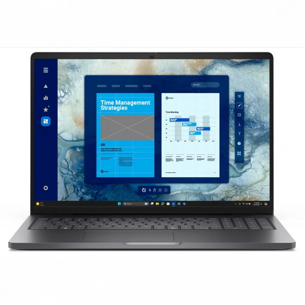 Ноутбук Dell Pro 16 PC16250 210-BPBF_BTO010_PC16250_EMEA 16 ", WUXGA 1920x1200 (16:10), Intel, Core 5, 16 Гб, 512 ГБ, Intel Graphics, Windows 11 Pro